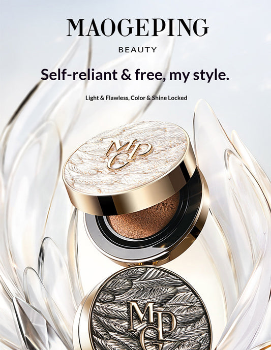 MAOGEPING Foundation — Black and White Wing Caviar Cushion