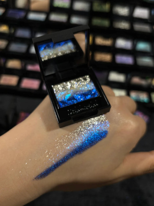 Coldnwild Blue Glitter Eyeshadow & Silver Shimmer Duo