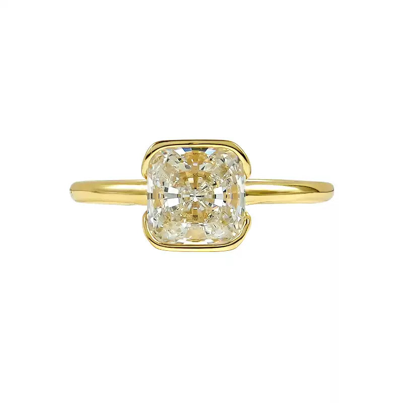 XIUSHU 2 CT Solitaire Ring in Solid S925 Sterling Silver