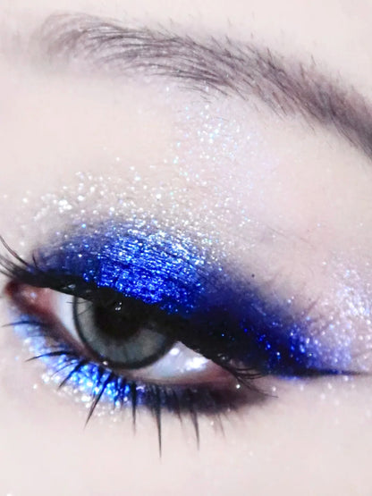 Coldnwild Blue Glitter Eyeshadow & Silver Shimmer Duo