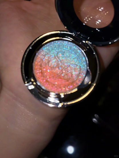 SheenEffect Shimmer Icy Blue to Warm Orange Multichrome Eyeshadow