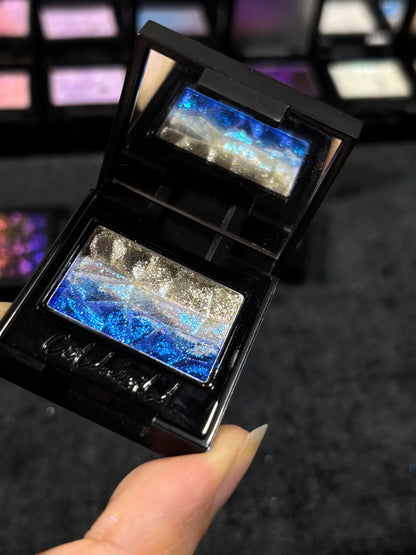 Coldnwild Blue Glitter Eyeshadow & Silver Shimmer Duo
