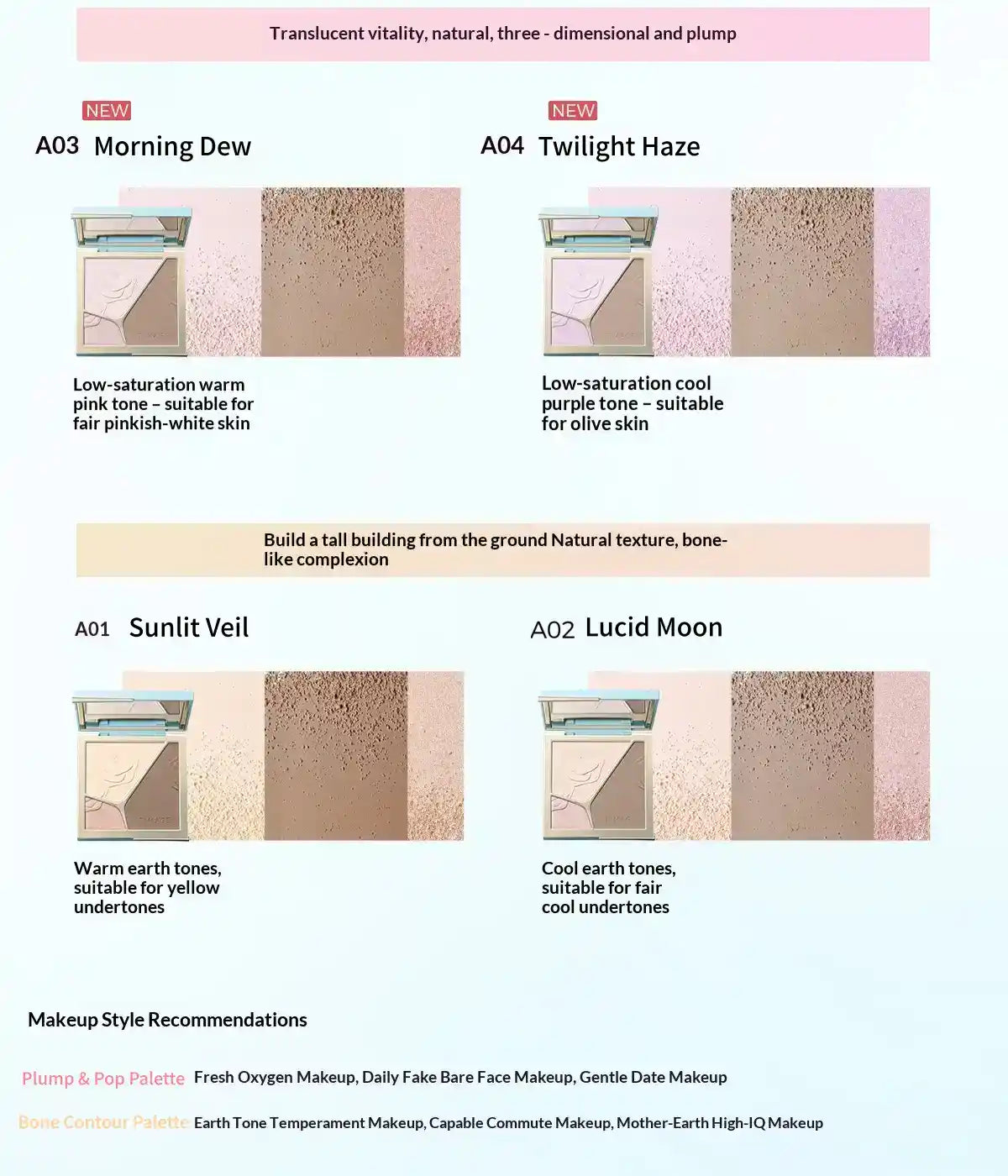 TIMAGE Contour Palette – 3-in-1 Matte Highlight & Shadow for 3D Lift