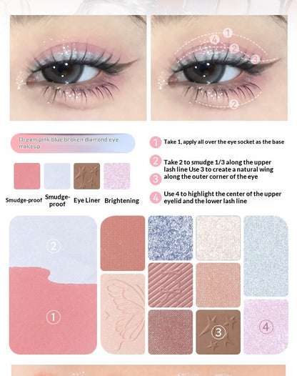 HOLD LIVE 12-Color Butterfly Eyeshadow Palette