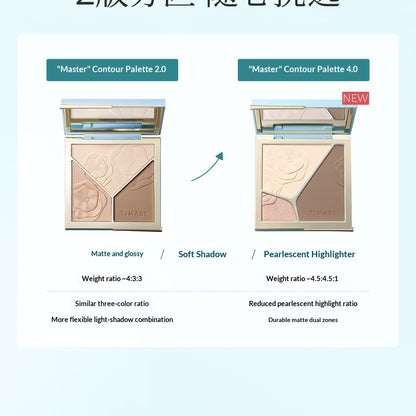 TIMAGE Contour Palette – 3-in-1 Matte Highlight & Shadow for 3D Lift