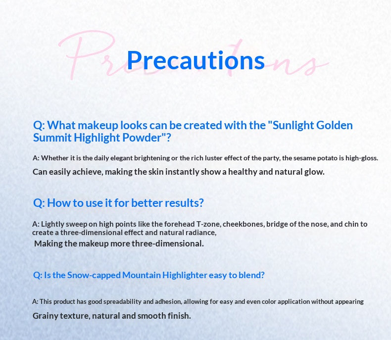 Truth‘Key "Sunlit Peaks" 3-Color Strobing Highlighter