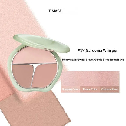 Timage Blush Palette – 3-in-1: Highlight, Contour & Flush