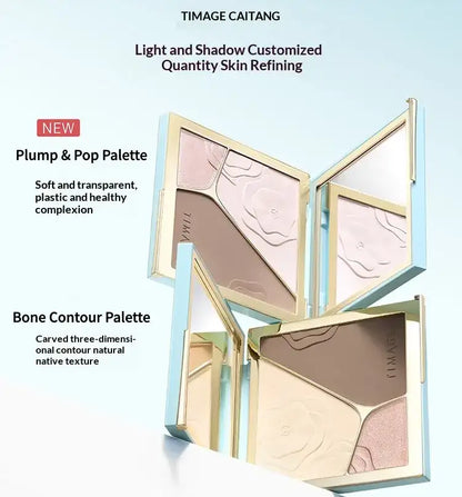 TIMAGE Contour Palette – 3-in-1 Matte Highlight & Shadow for 3D Lift