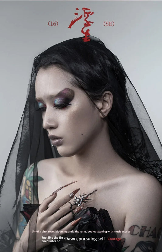 Cheeryep Grunge Eyeshadow Palette – Dusty Mauve & Smoky Purple