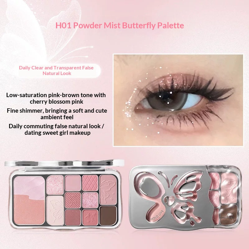 HOLD LIVE 12-Color Butterfly Eyeshadow Palette