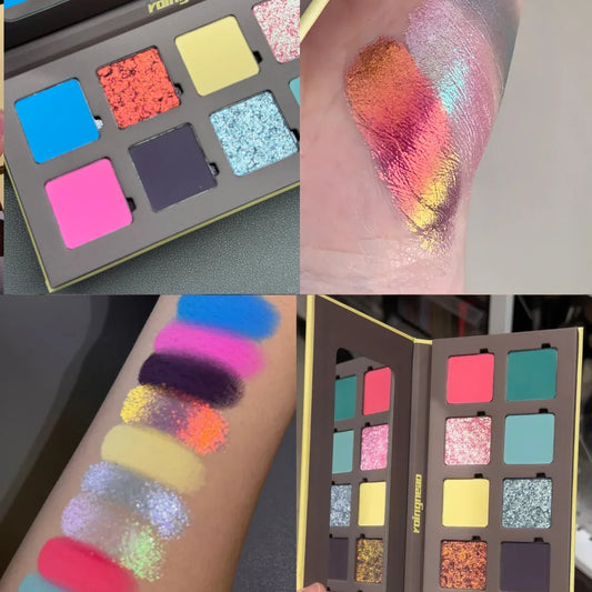 ROINGNEAO 10-Color Bright Eyeshadow Palette