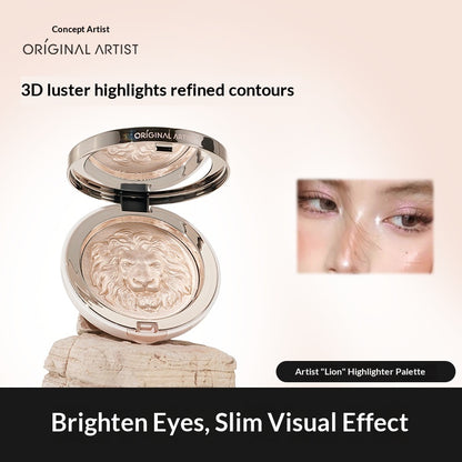 ORIGINAL ARTIST Lion's Head 2-in-1 Highlighter Contour Palette