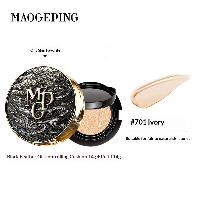 MAOGEPING Foundation — Black and White Wing Caviar Cushion