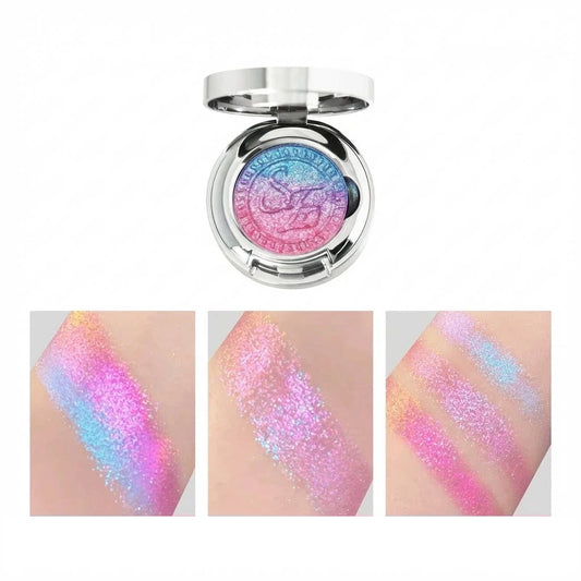 SheenEffect Deep Sea Blue to Barbie Pink Multichrome Eyeshadow