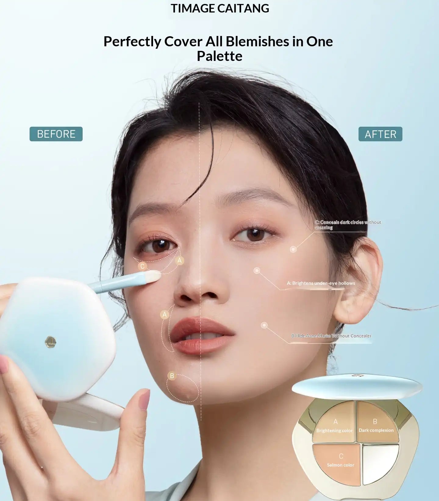 TIMAGE Concealer 2.0 – Cover Spots, Acne, Dark Circles & Brighten