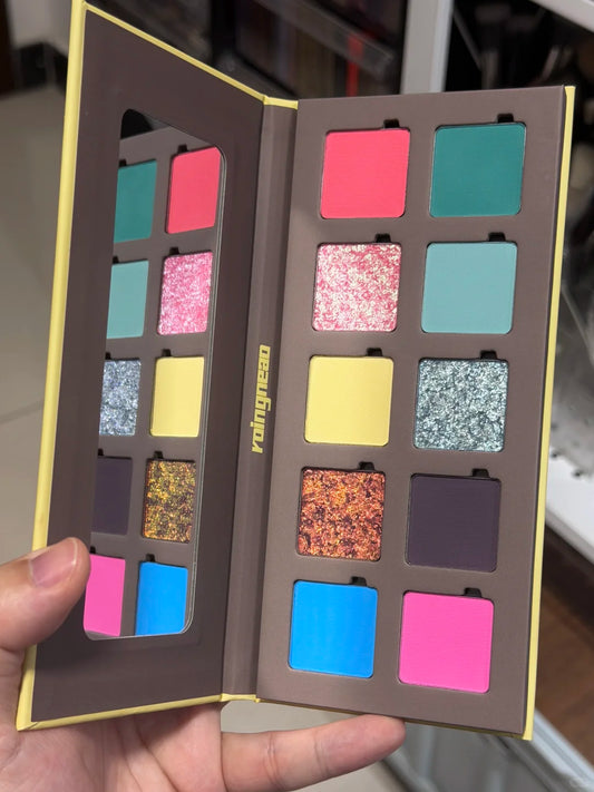 ROINGNEAO 10-Color Bright Eyeshadow Palette