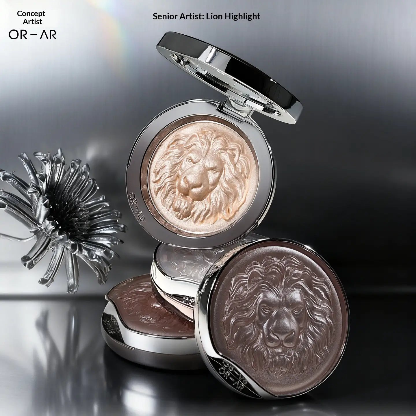 ORIGINAL ARTIST Lion's Head 2-in-1 Highlighter Contour Palette