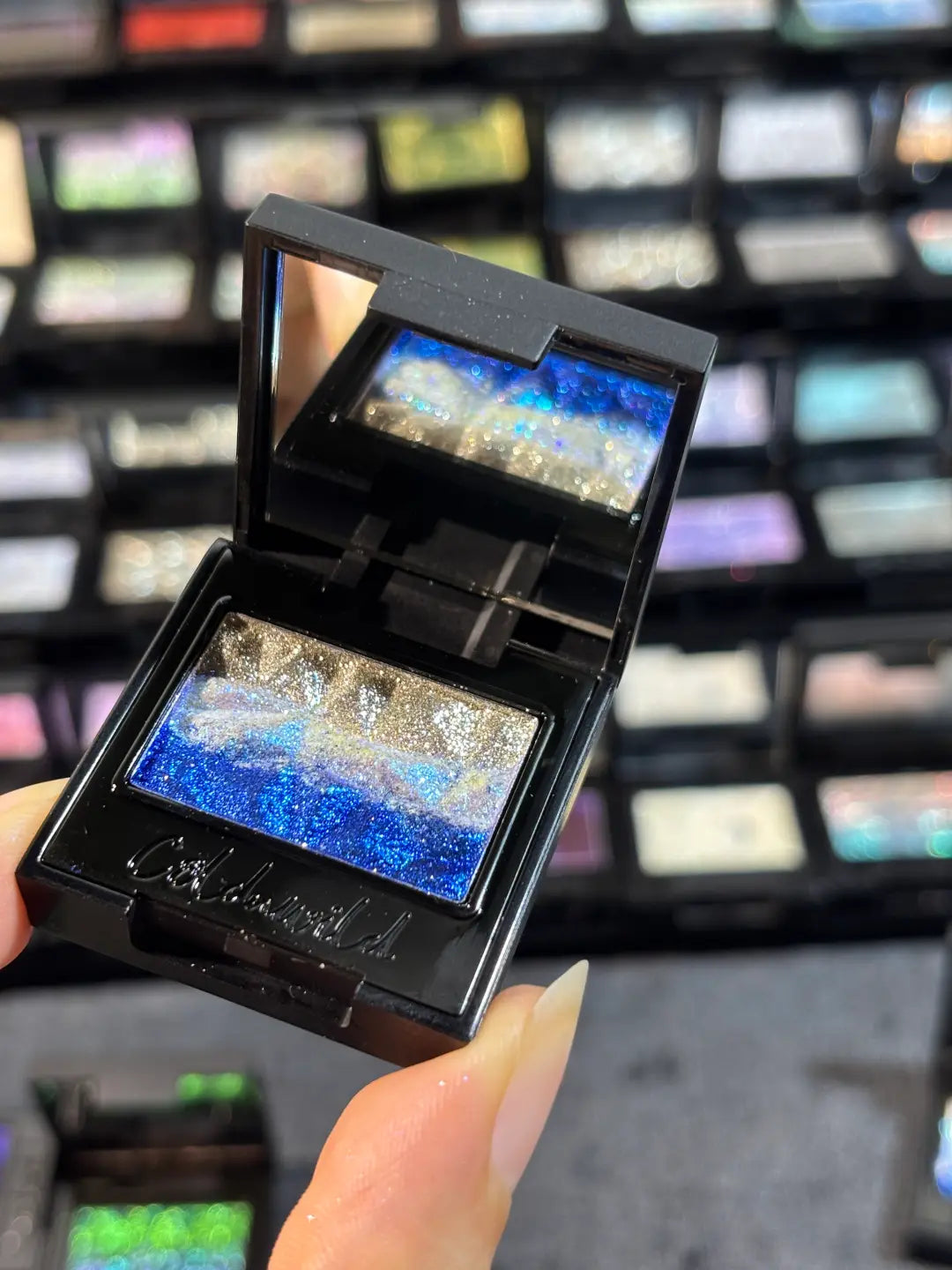 Coldnwild Blue Glitter Eyeshadow & Silver Shimmer Duo