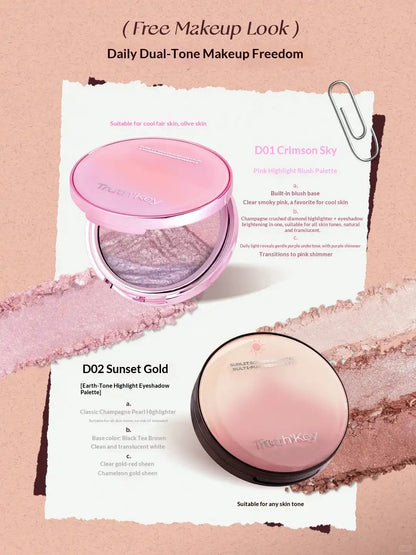 Truth‘Key Champagne Highlighter – 3 Shades in One
