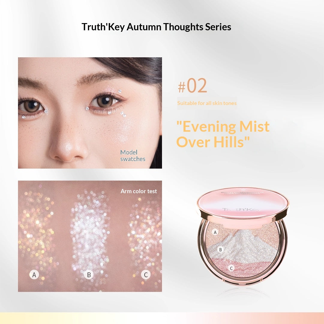 Truth‘Key "Sunlit Peaks" 3-Color Strobing Highlighter