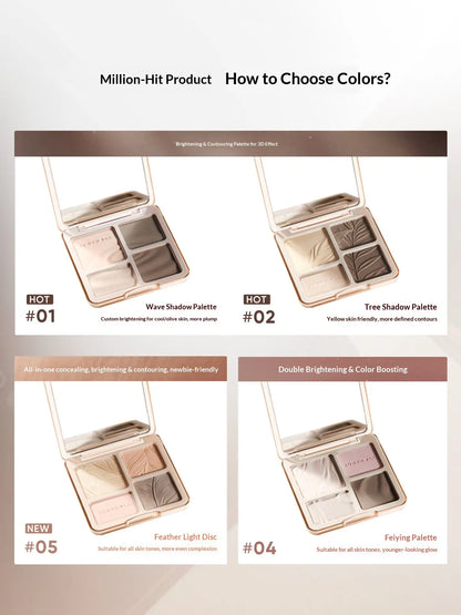 Judydoll Contour & Highlighter Palette 2 IN 1