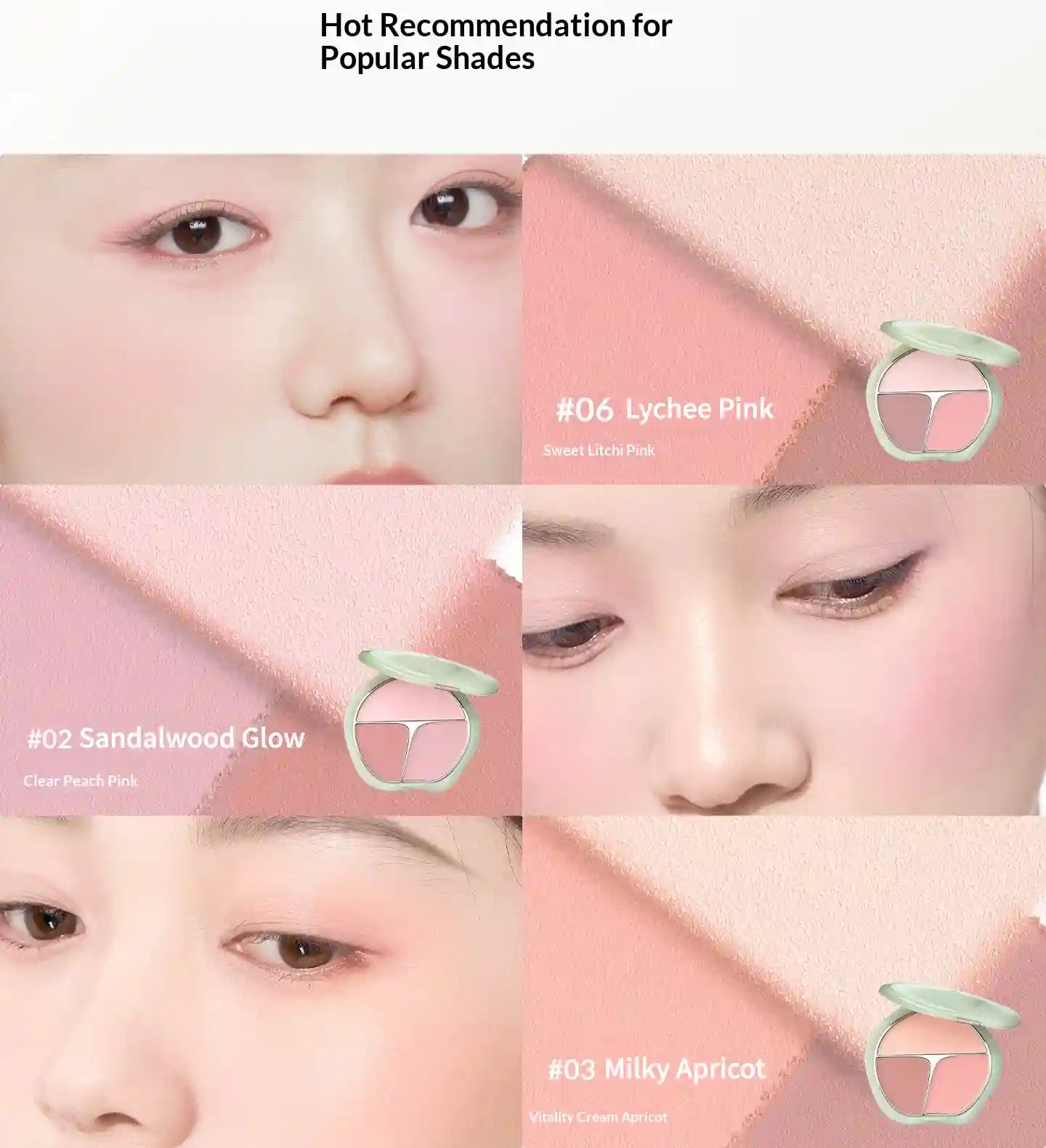 Timage Blush Palette – 3-in-1: Highlight, Contour & Flush