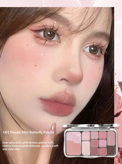 HOLD LIVE 12-Color Butterfly Eyeshadow Palette