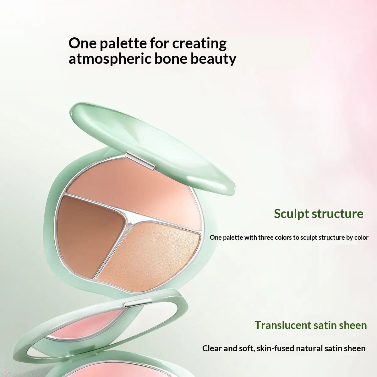 Timage Blush Palette – 3-in-1: Highlight, Contour & Flush