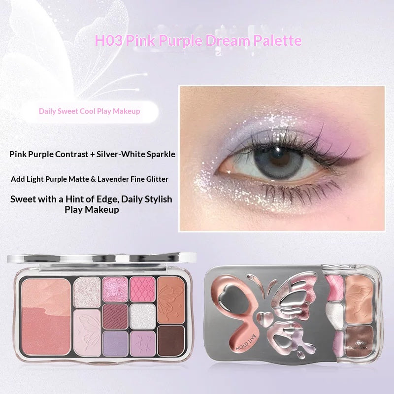 HOLD LIVE 12-Color Butterfly Eyeshadow Palette