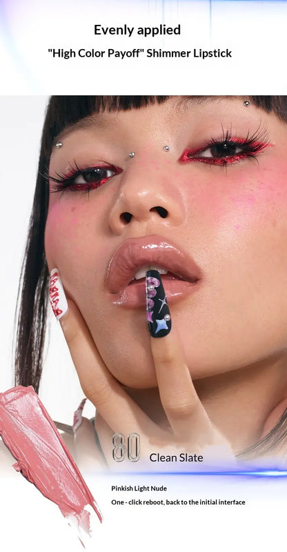 Kaleidos Moon Arcade Glassload Lip Melt – Mirror-Like Glossy Lipstick