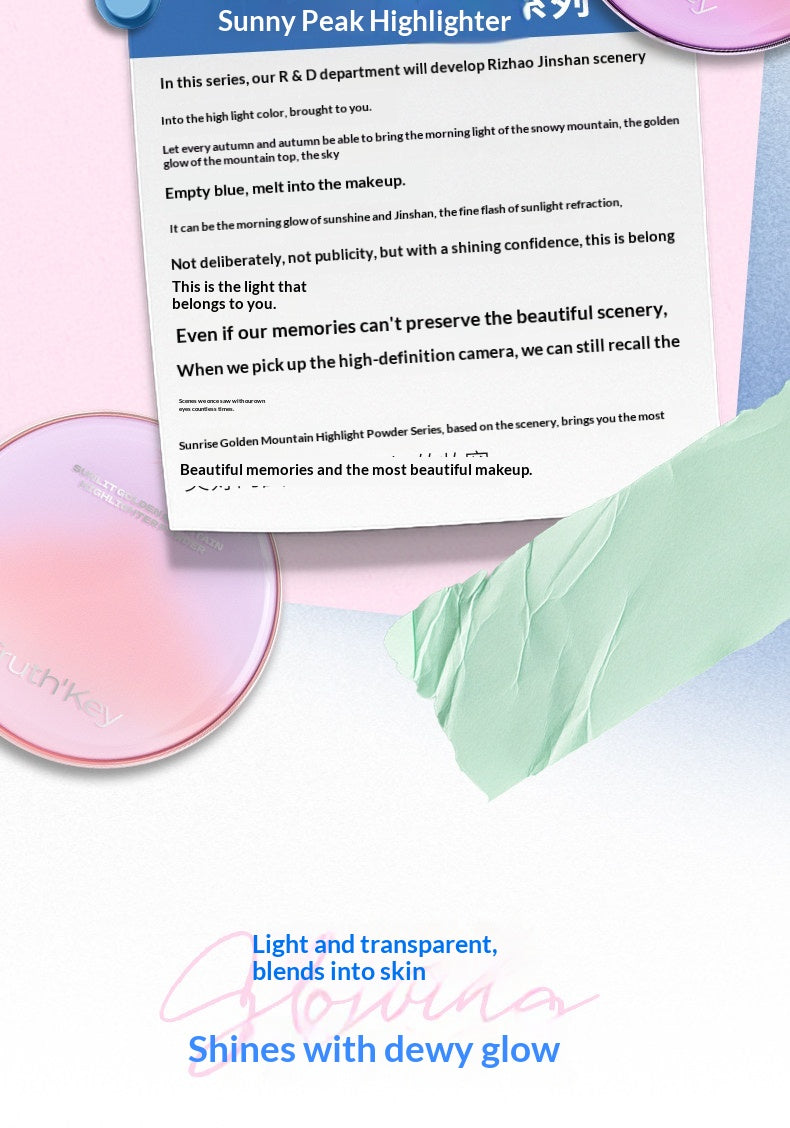 Truth‘Key "Sunlit Peaks" 3-Color Strobing Highlighter