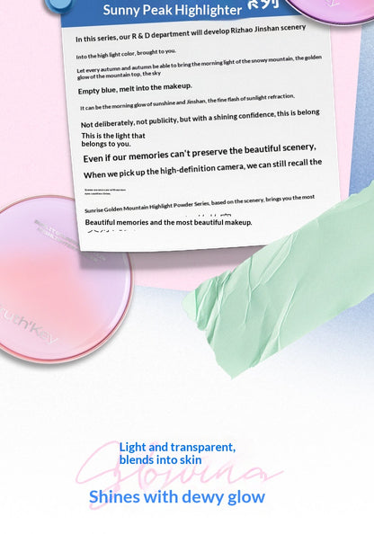 Truth‘Key "Sunlit Peaks" 3-Color Strobing Highlighter