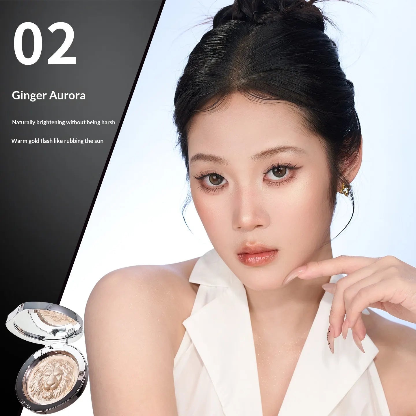 ORIGINAL ARTIST Lion's Head 2-in-1 Highlighter Contour Palette