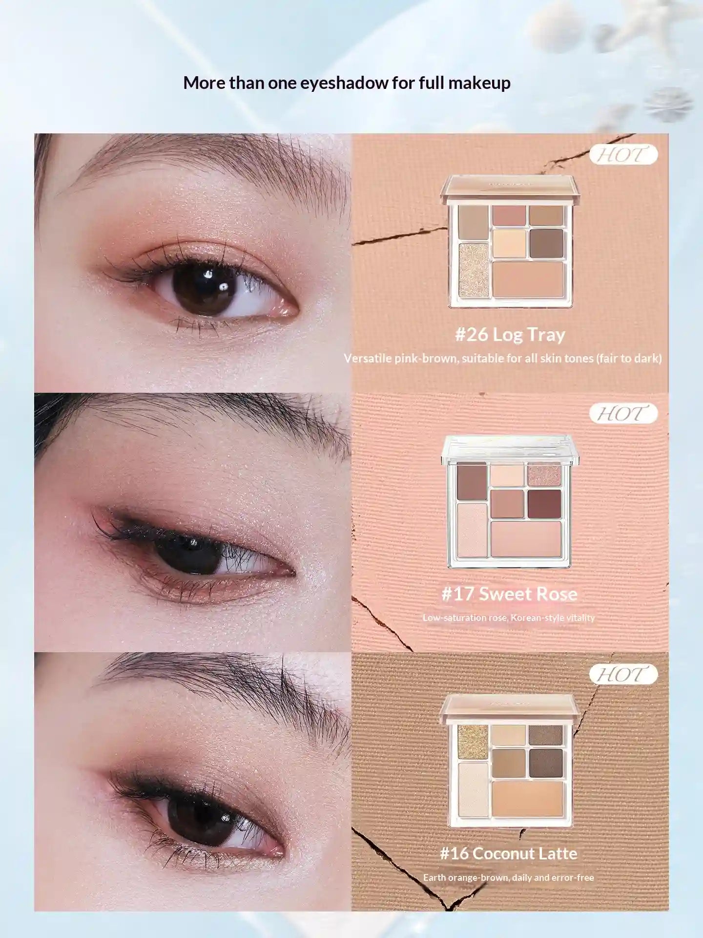 Judydoll Play Color Eyeshadow Palette-Dreamcare Ocean