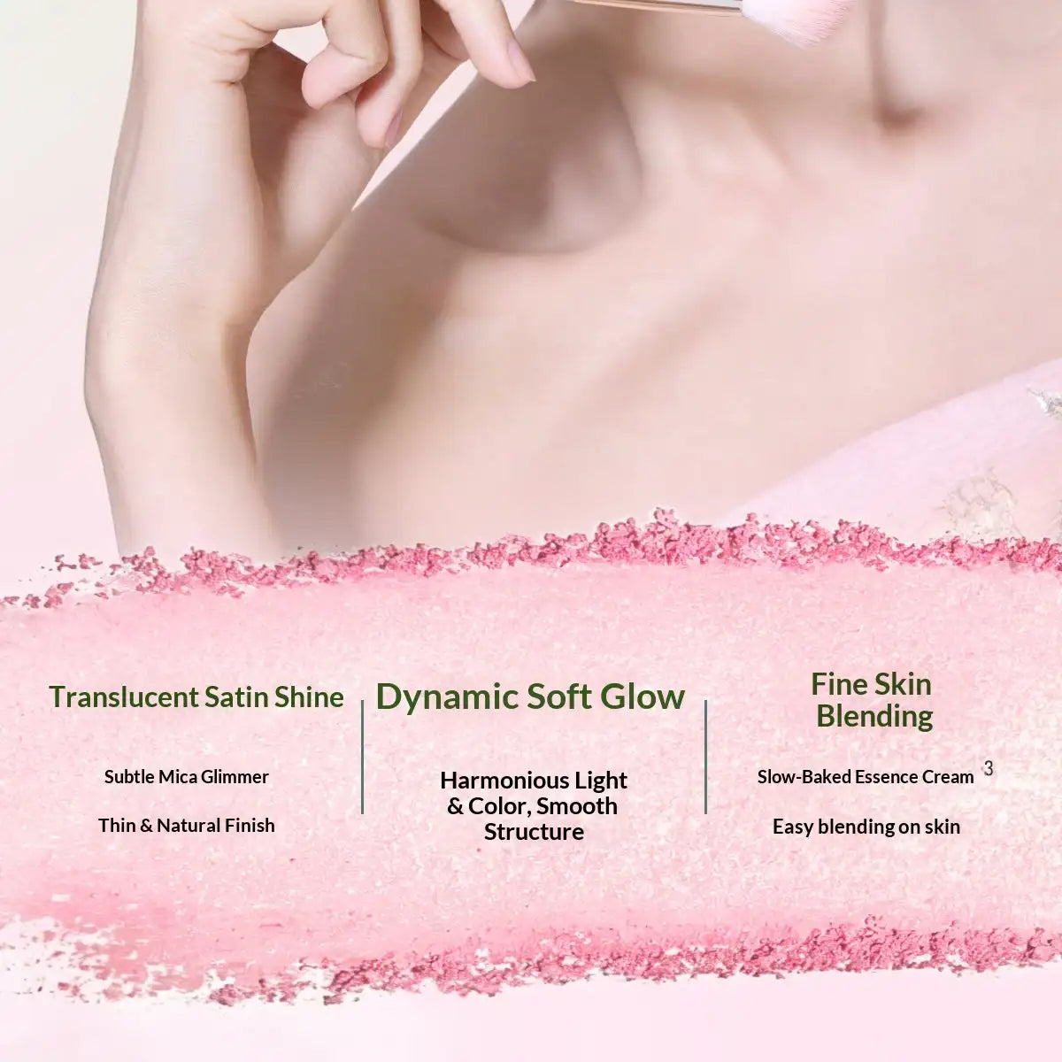 Timage Blush Palette – 3-in-1: Highlight, Contour & Flush