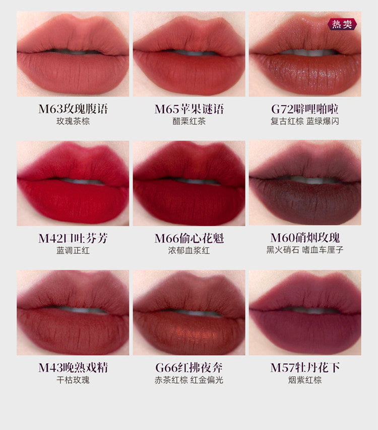 Girlcult Velvet Matte Lipstick: Nude, Red, Dark & Glitter Shades