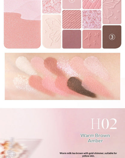 HOLD LIVE 12-Color Butterfly Eyeshadow Palette