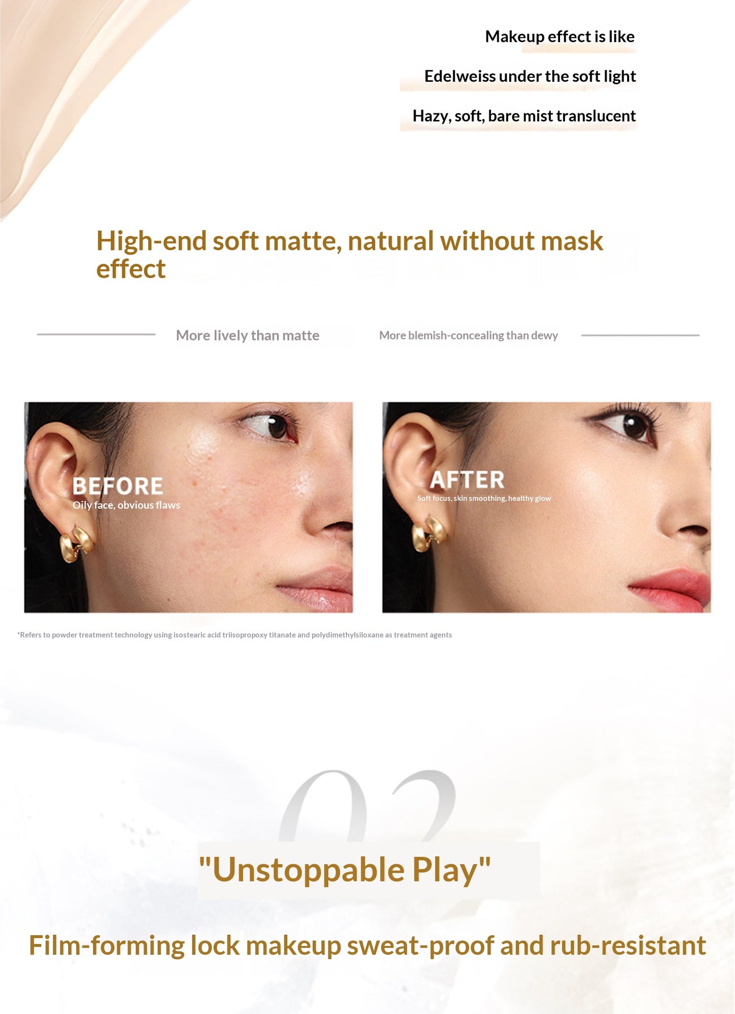 MAOGEPING Foundation — Black and White Wing Caviar Cushion
