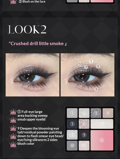 HOLD LIVE Dark Fairy Tale 12-Color Eyeshadow Palette