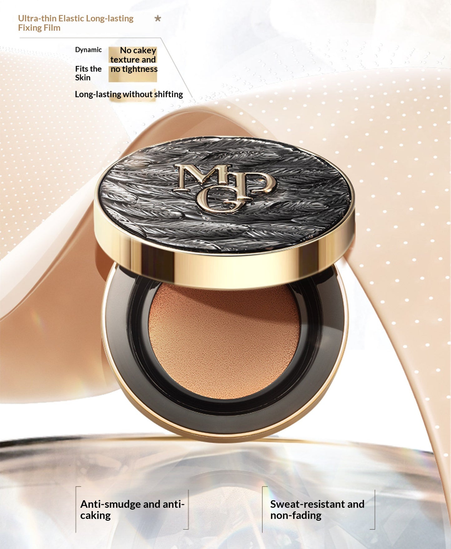 MAOGEPING Foundation — Black and White Wing Caviar Cushion