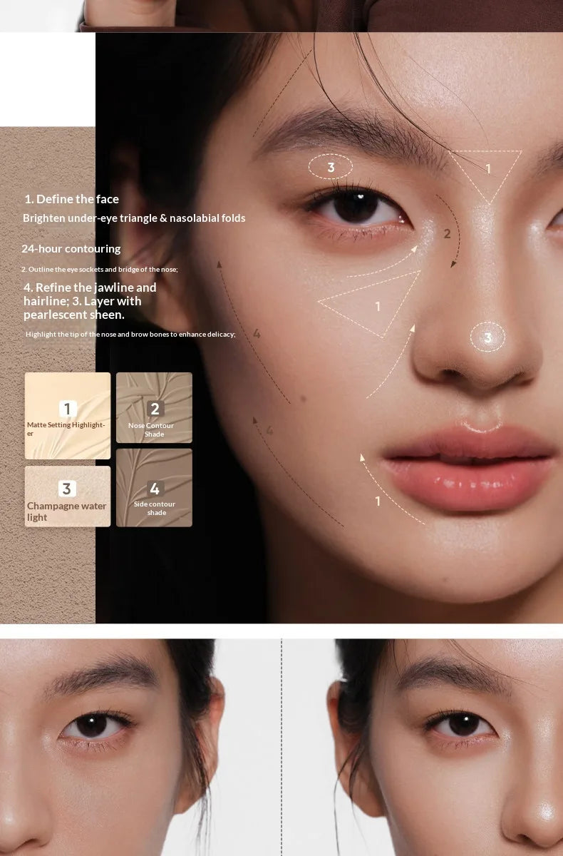 Judydoll Contour & Highlighter Palette 2 IN 1