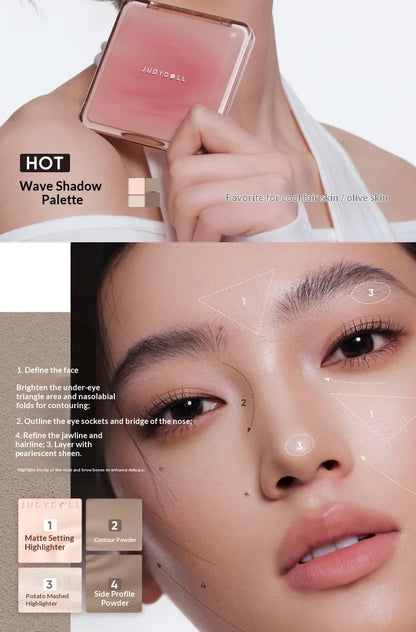 Judydoll Contour & Highlighter Palette 2 IN 1
