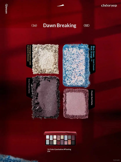 Cheeryep Floating Life Eyeshadow Palette – 16 Colors