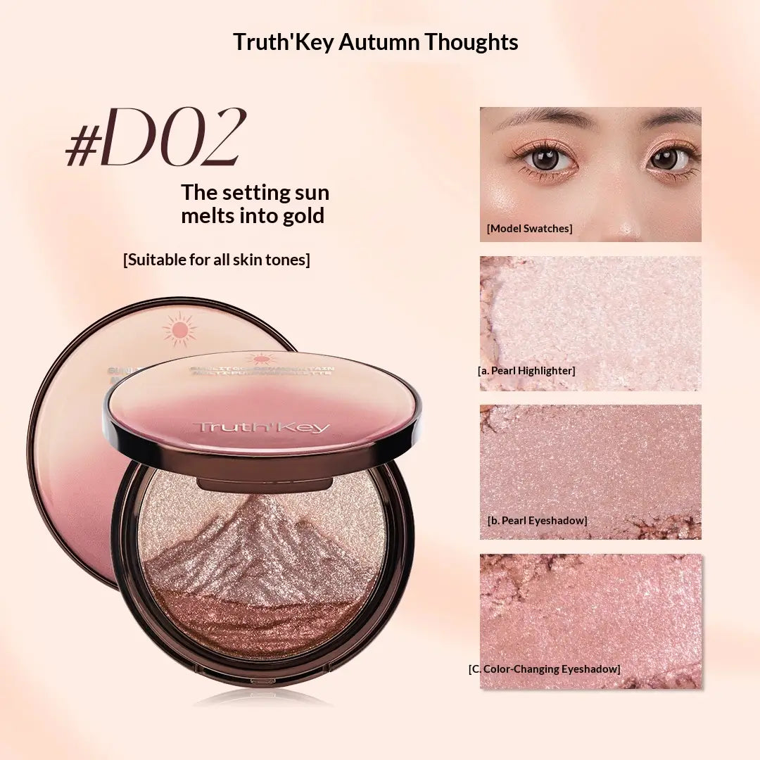 Truth‘Key Champagne Highlighter – 3 Shades in One