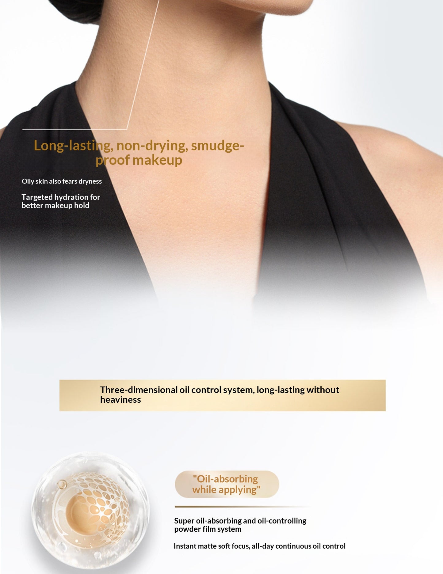 MAOGEPING Foundation — Black and White Wing Caviar Cushion