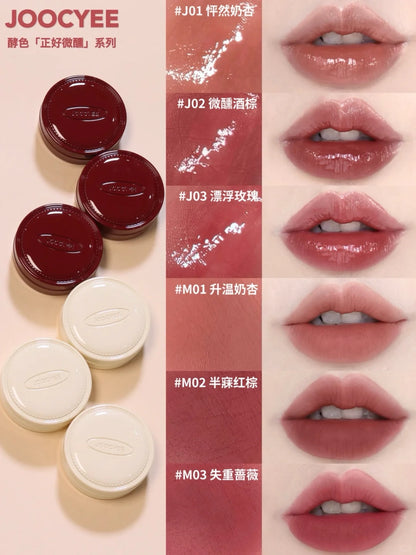 All shades of the JOOCYEE Tipsy Tint collection swatched side by side.