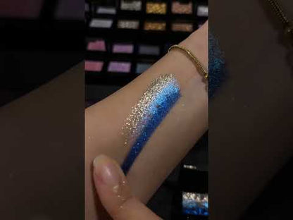 Coldnwild Blue Glitter Eyeshadow & Silver Shimmer Duo