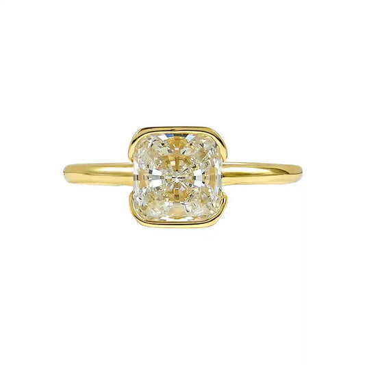 XIUSHU 2 CT Solitaire Ring in Solid S925 Sterling Silver
