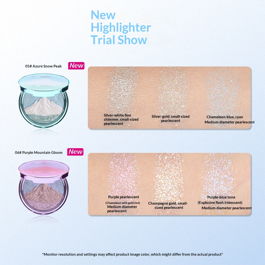 Truth‘Key "Sunlit Peaks" 3-Color Strobing Highlighter